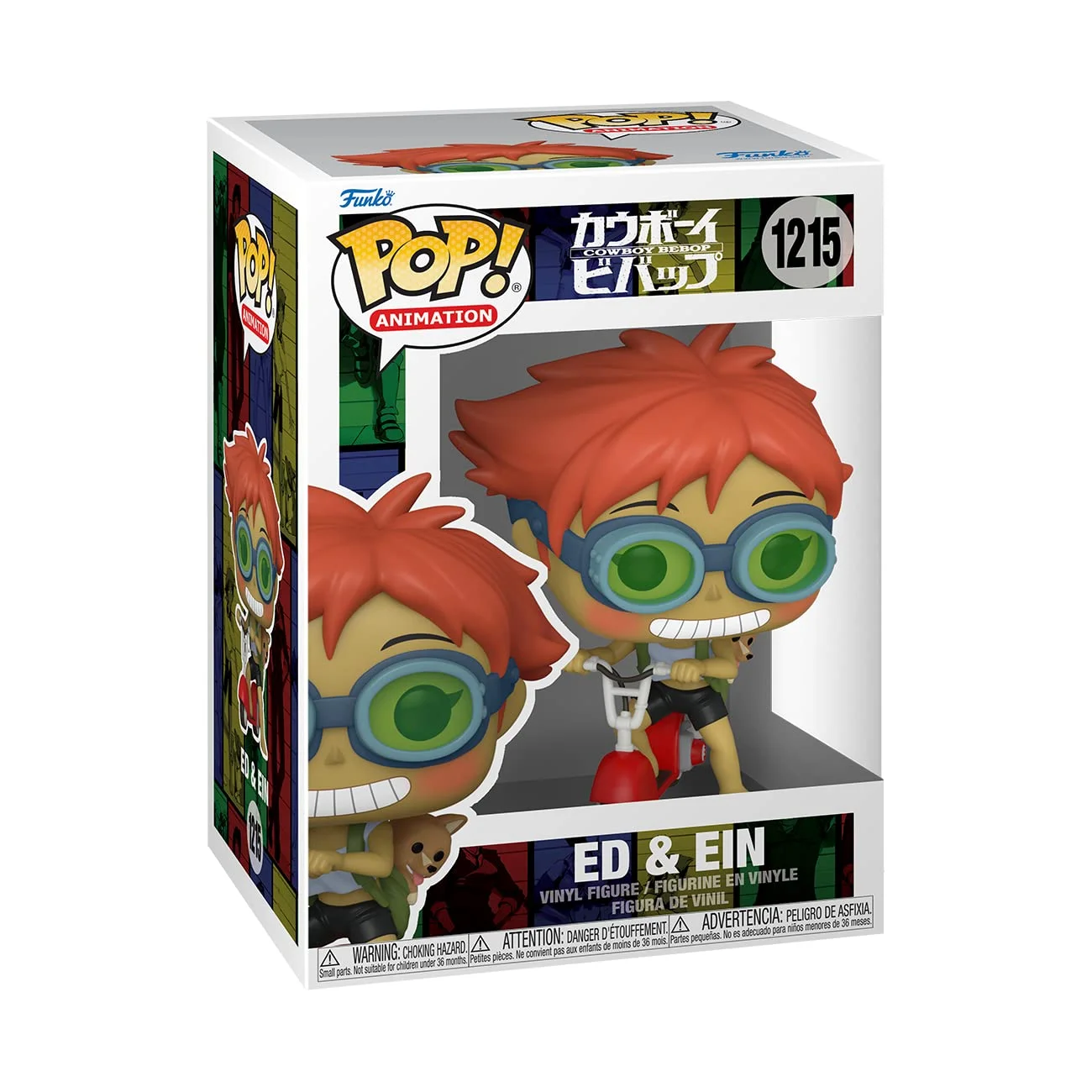 Figurka Funko POP! Cowboy Bebop - Edward on Scooter with Ein #1215 – zdjęcie 3