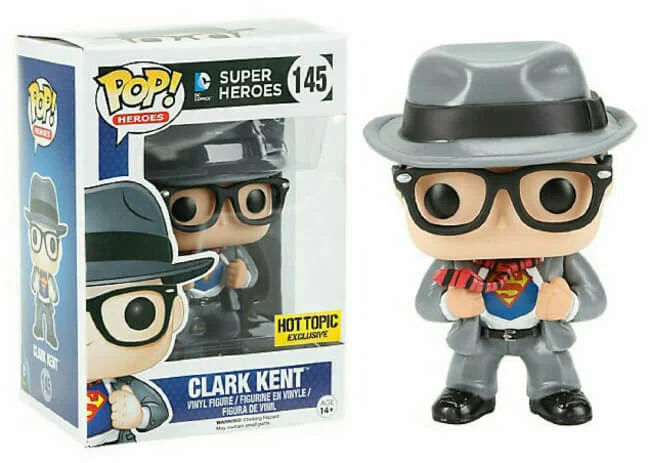 Figurka Funko POP! Heroes Super Heroes - Clark Kent (Hot Topic) #145 *Na zamówienie
