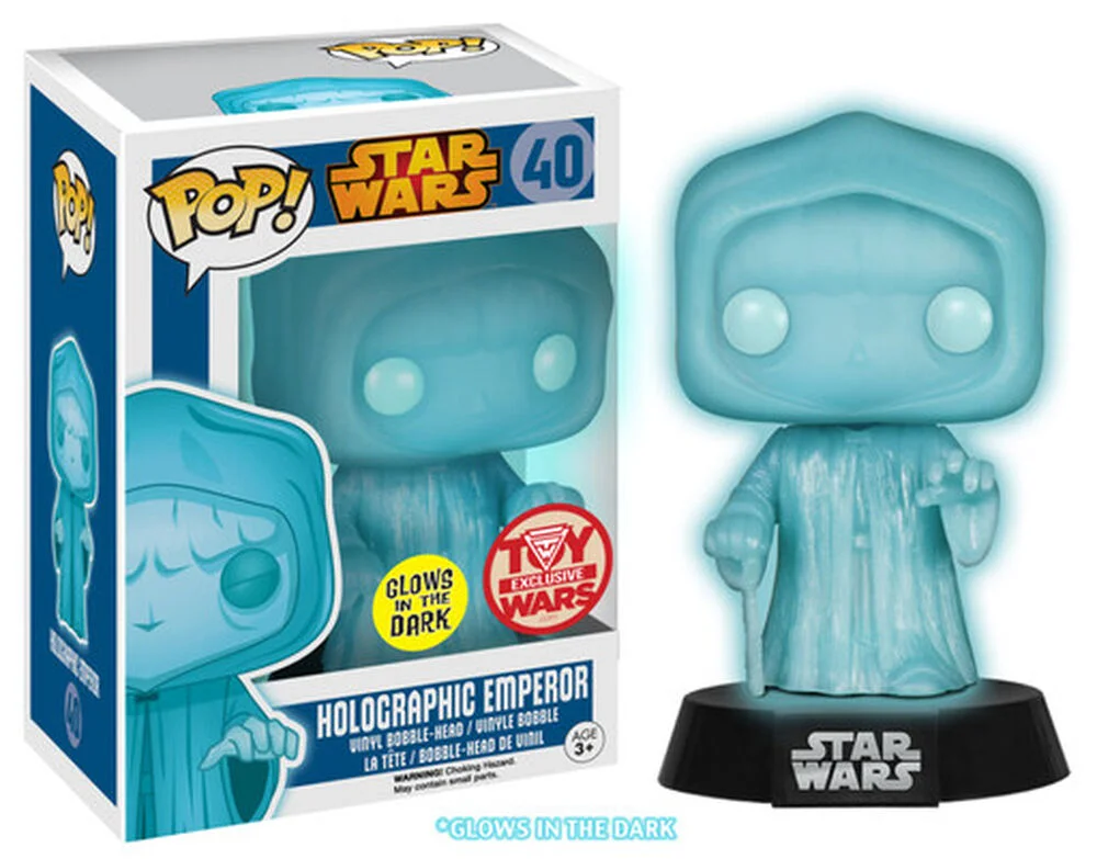 Funko POP! Star Wars GID Holographic Emperor 40 (Glow) *Na zamówienie