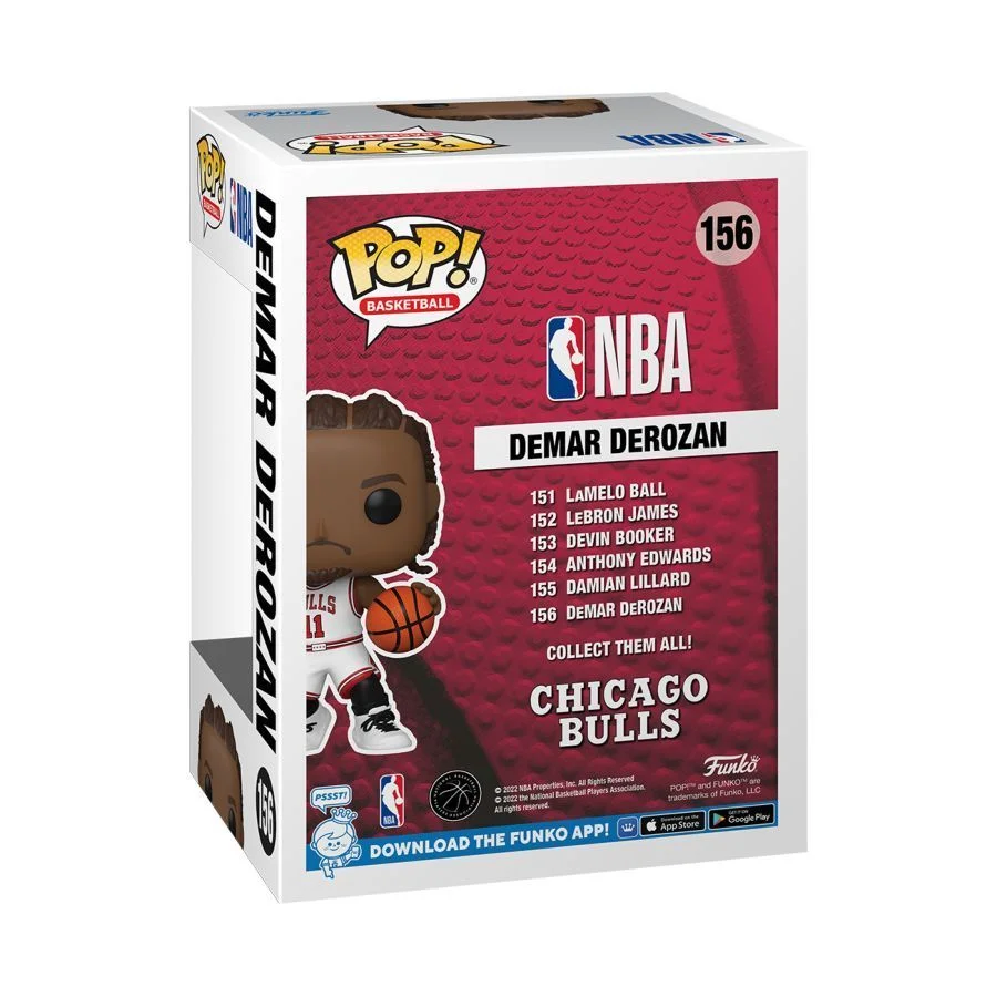 Funko POP NBA: Bulls- Demar Derozan 156 (Uszkodzenia pudełka - zdjęcia)
