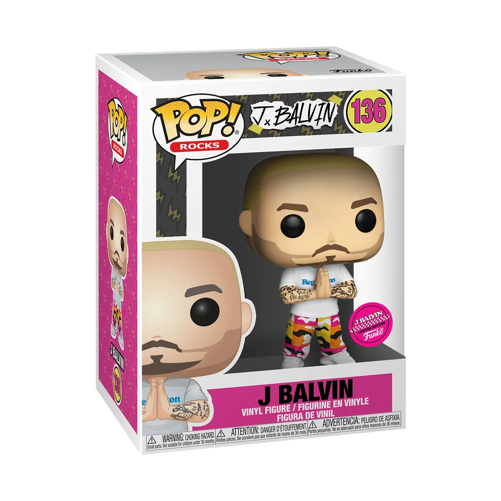 Funko POP! J Balvin Rocks: J Balvin w/ Chase 136 (Chase) *Na zamówienie