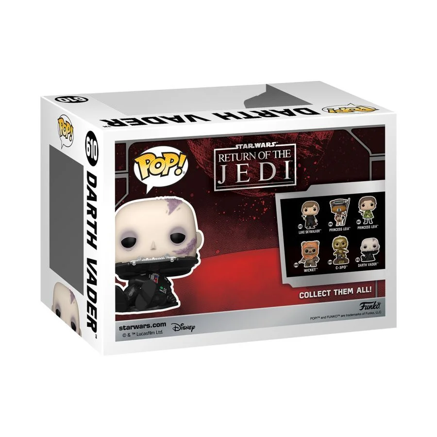 Funko POP STAR WARS RETURN OF THE JEDI 40TH: Darth Vader "Unmasked" 610
