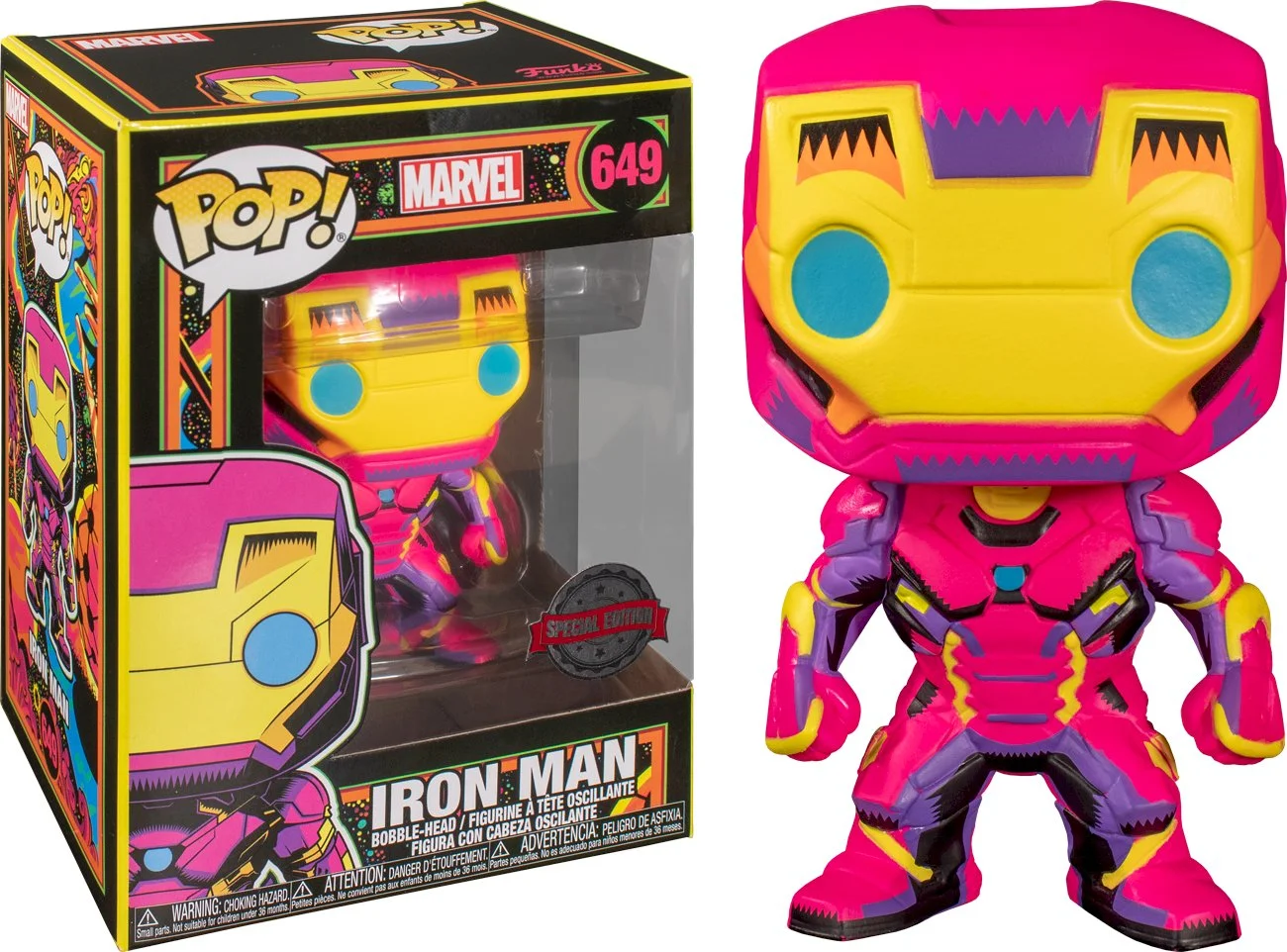 Figurka Funko POP Marvel: Blacklight Iron Man 649 Exclusive