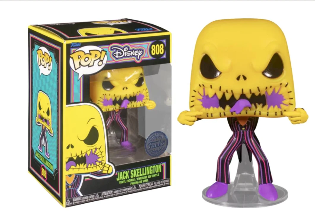Funko POP! The Nightmare Before Christmas Jack Skellington Blacklight Special Edition #808 *Uszkodzony box
