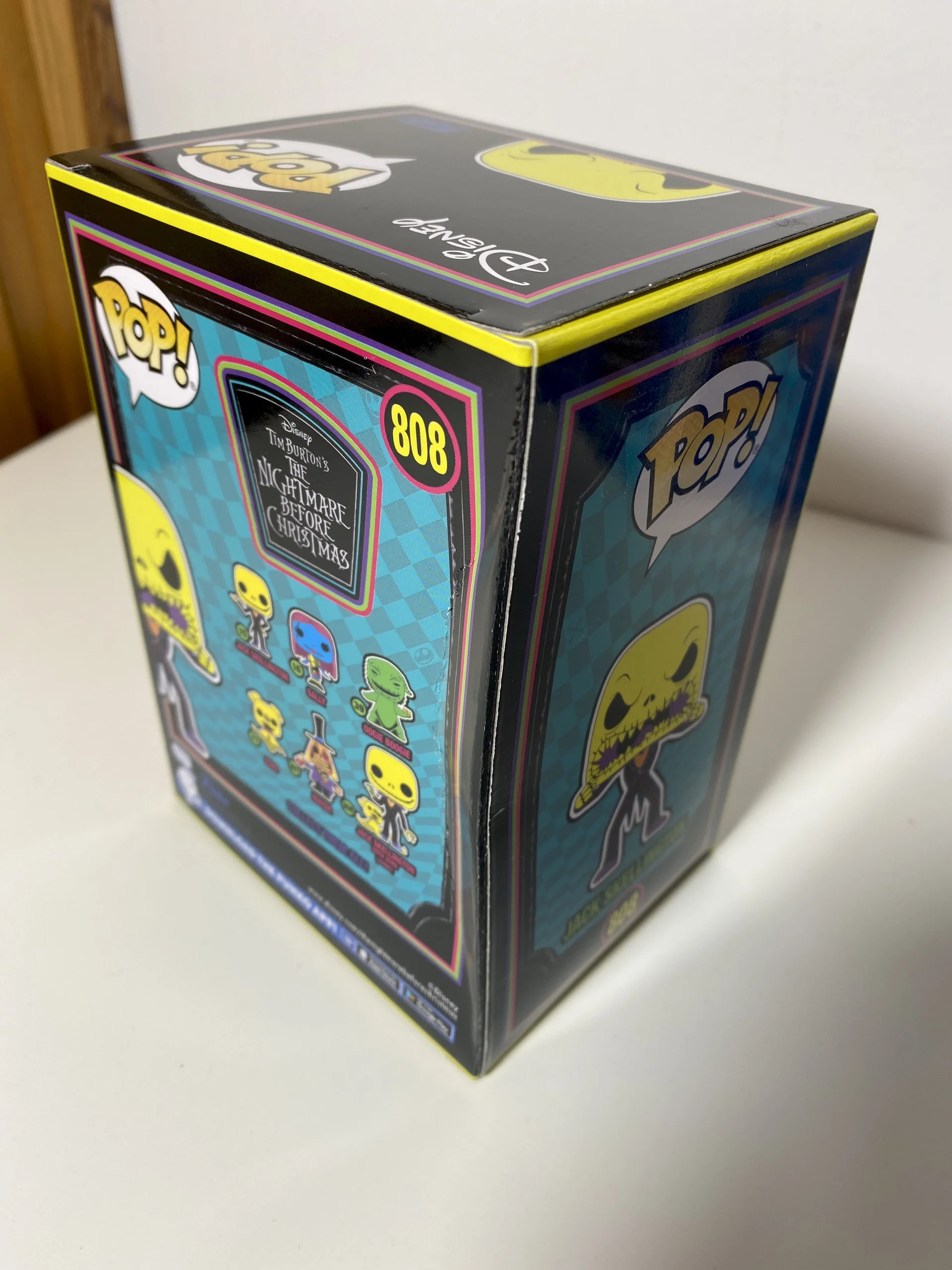 Funko POP! The Nightmare Before Christmas Jack Skellington Blacklight Special Edition #808 *Uszkodzony box