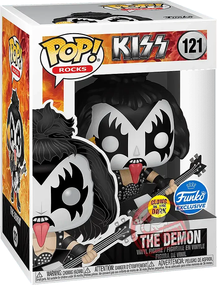 Funko POP! Kiss - Gene Simmons The Demon Glow Special Edition #121