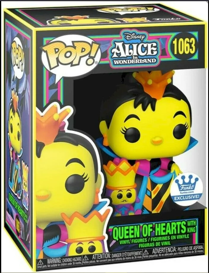 Figurka Funko POP Alice in Wonderland: Queen with King (Blacklight) 1063 Exc