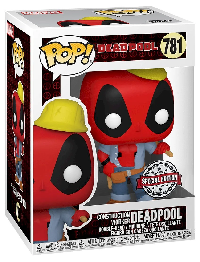Figurka Deadpool: Funko POP Construction Worker Deadpool 781 Exc – zdjęcie 2