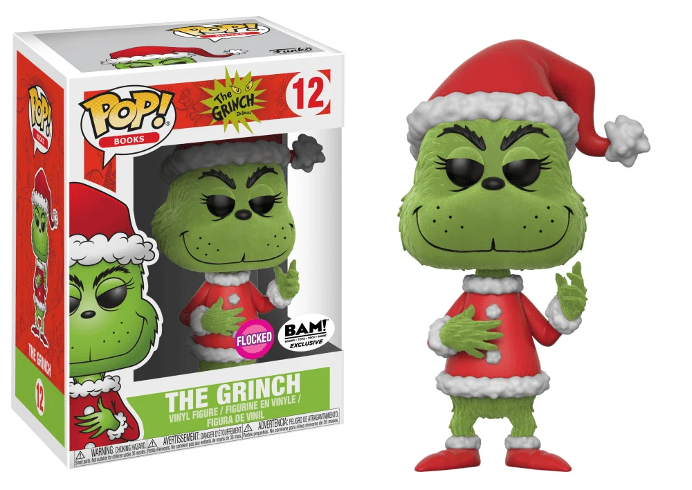 Funko POP! Dr. Seuss The Grinch (Santa Grinch) (FLOCKED) 12 (Flocked) *Na zamówienie