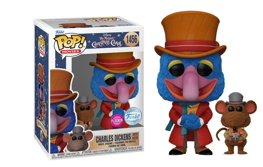 Figurka Funko POP! The Muppet Christmas Carol Charles Dickens w/Rizzo 1456 Flocked Exclusive