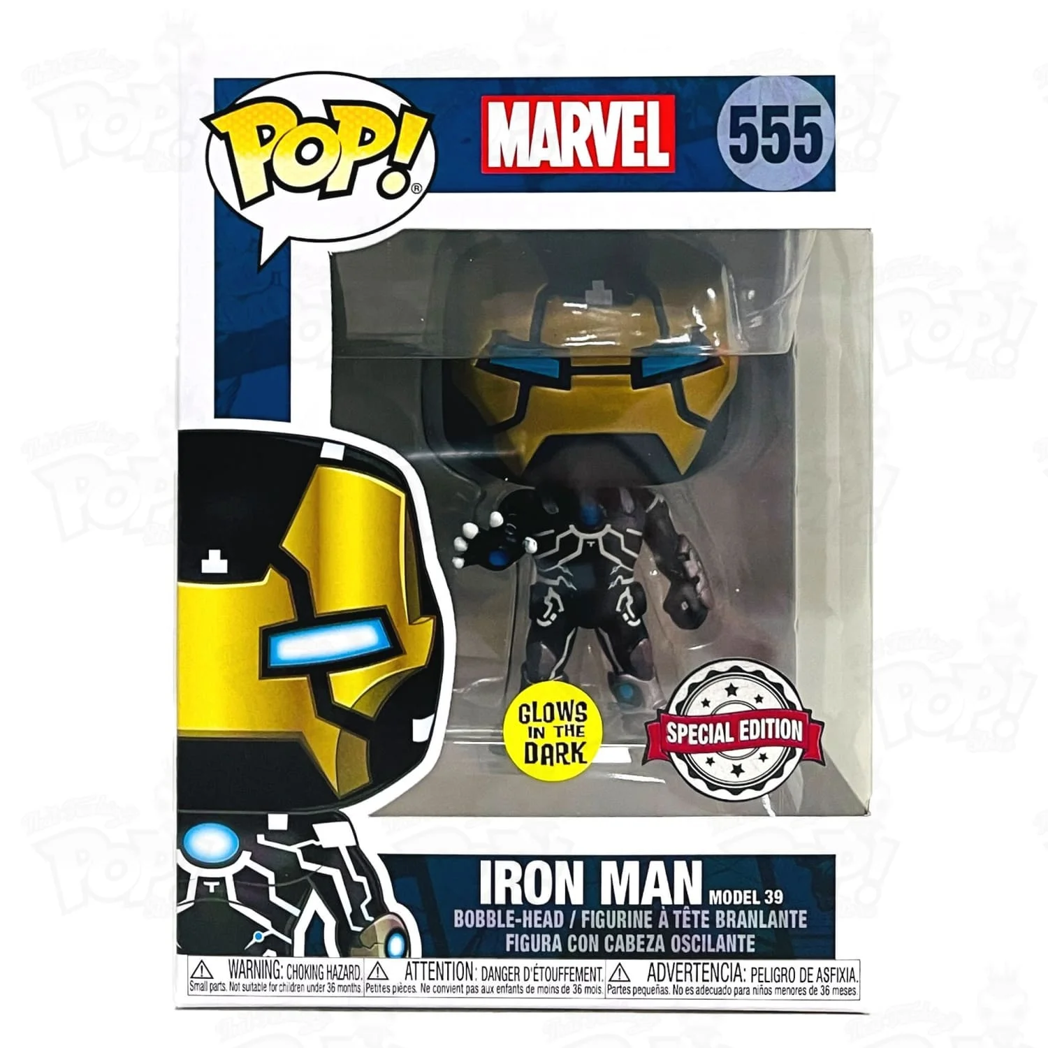 Figurka Funko POP! Marvel Iron Man (Model 39) Glow AAA Anime #555
