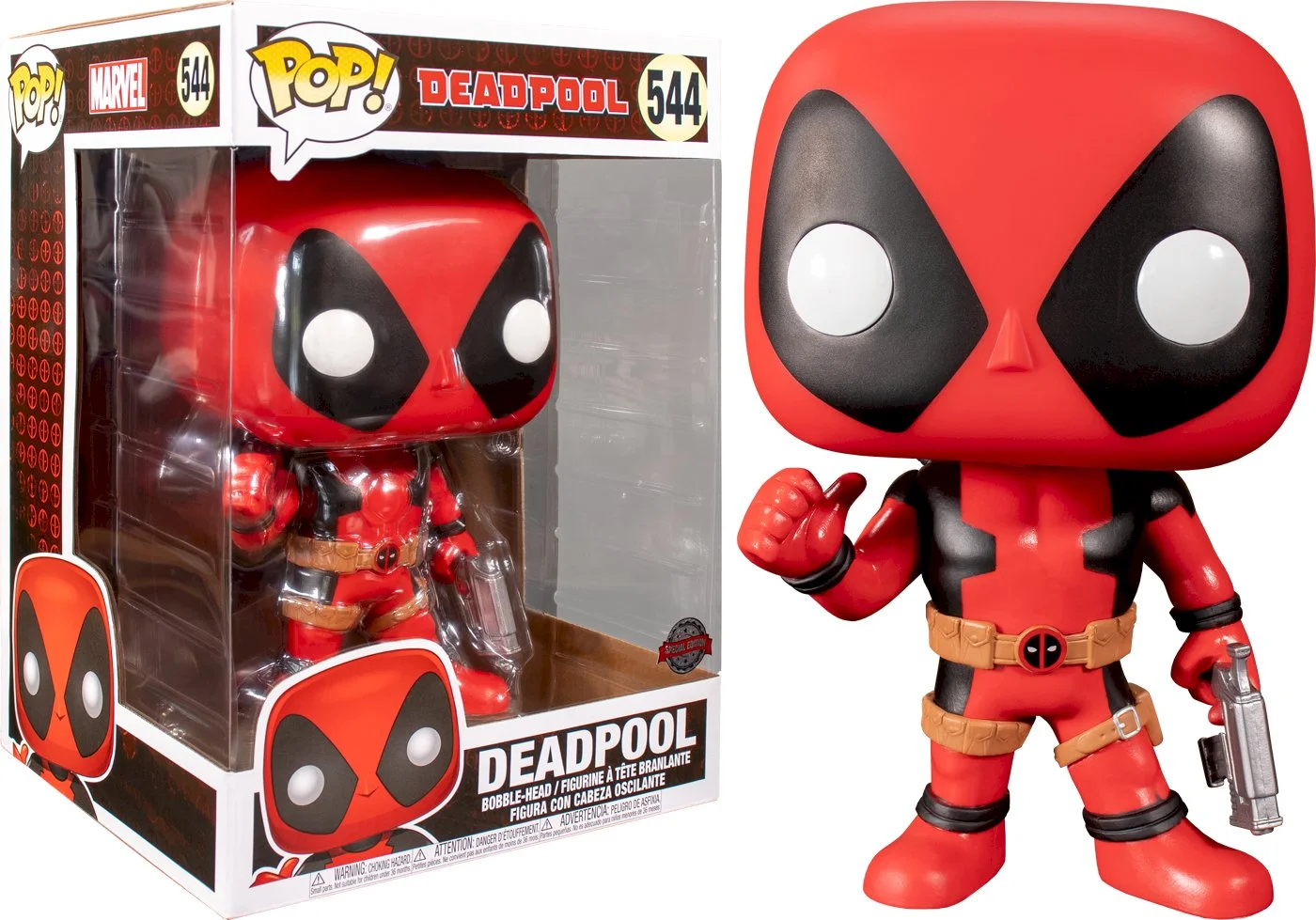 Figurka Deadpool: Funko POP Deadpool Thumbs Up Red 544 Exclusive *Na zamówienie – zdjęcie 3