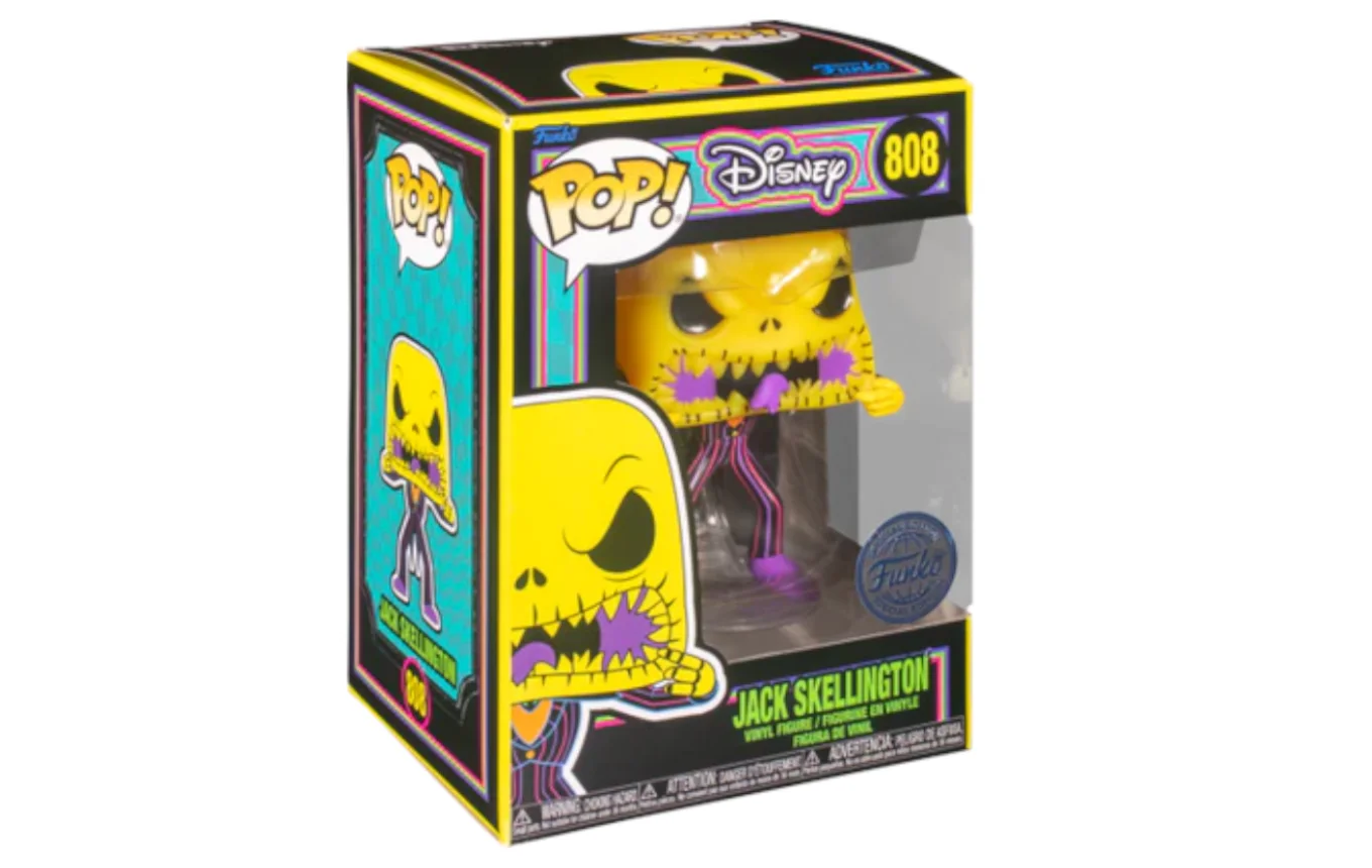 Figurka Funko POP! The Nightmare Before Christmas: Jack Skellington with Scary Face Blacklight #808 – zdjęcie 3