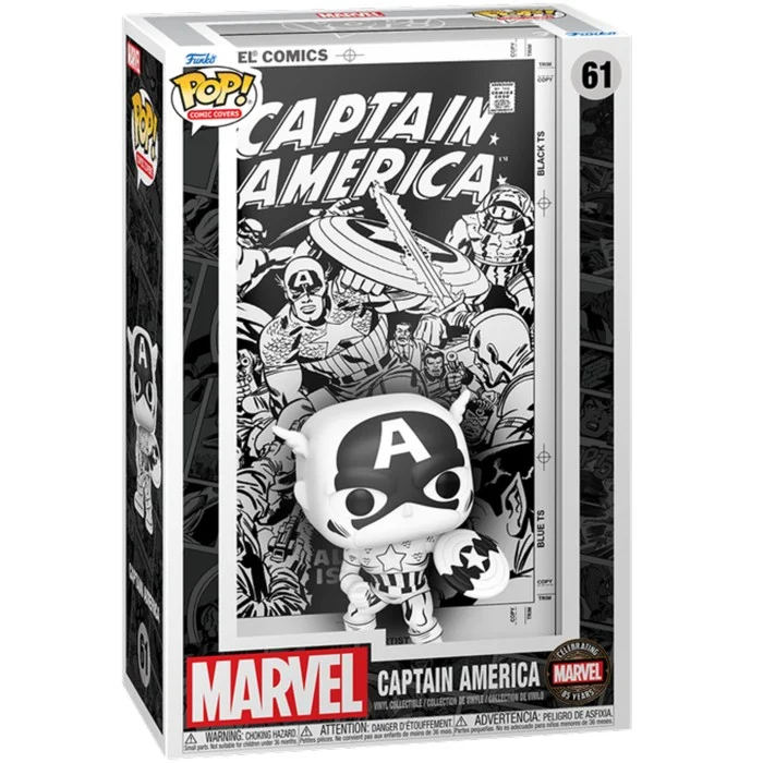 Funko POP! Marvel: 85th Anniversary - Captain America Pop! Comic Covers Figure #112
