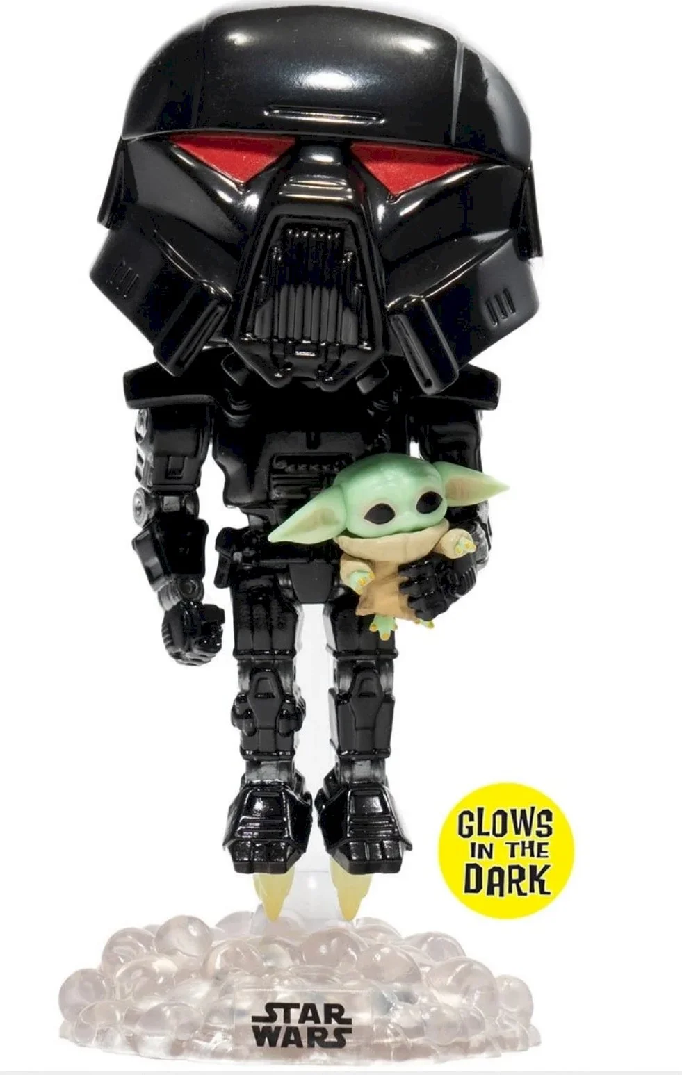 Figurka Funko pop Star Wars: Dark Trooper with Grogu 488 Glow Exc