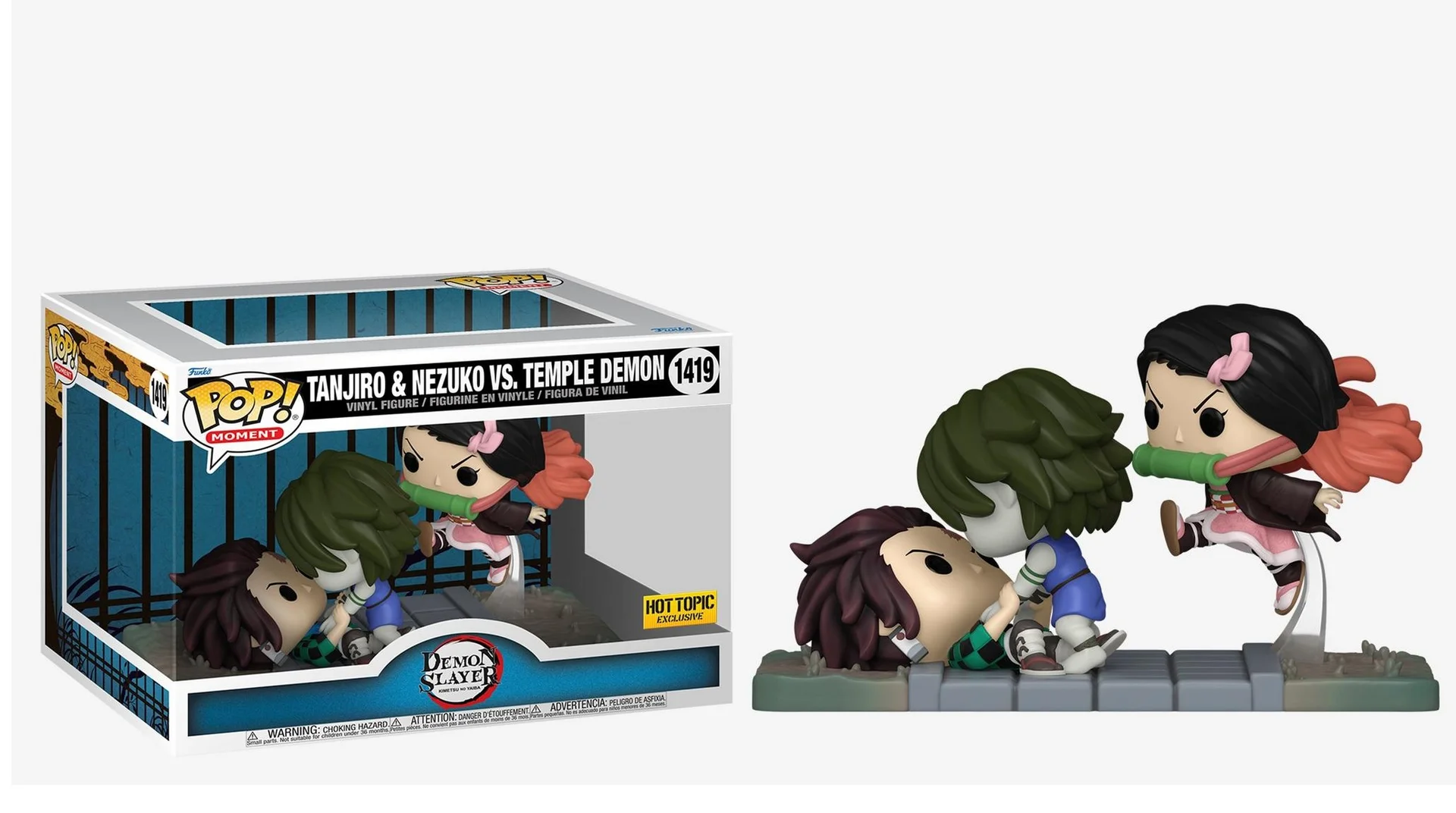 Figurka Funko POP! Demon Slayer Tanjiro & Nezuko Vs. Temple Demon 1419 Hot Topic Exclusive