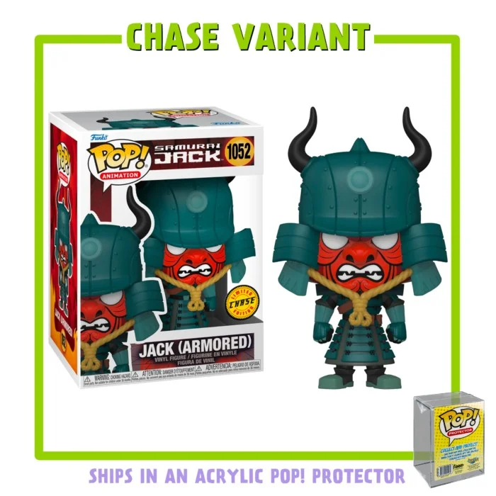 Funko POP! Samurai Jack - Jack Armoured in Acrylic Pop! Protector (Chase Variant) Chase