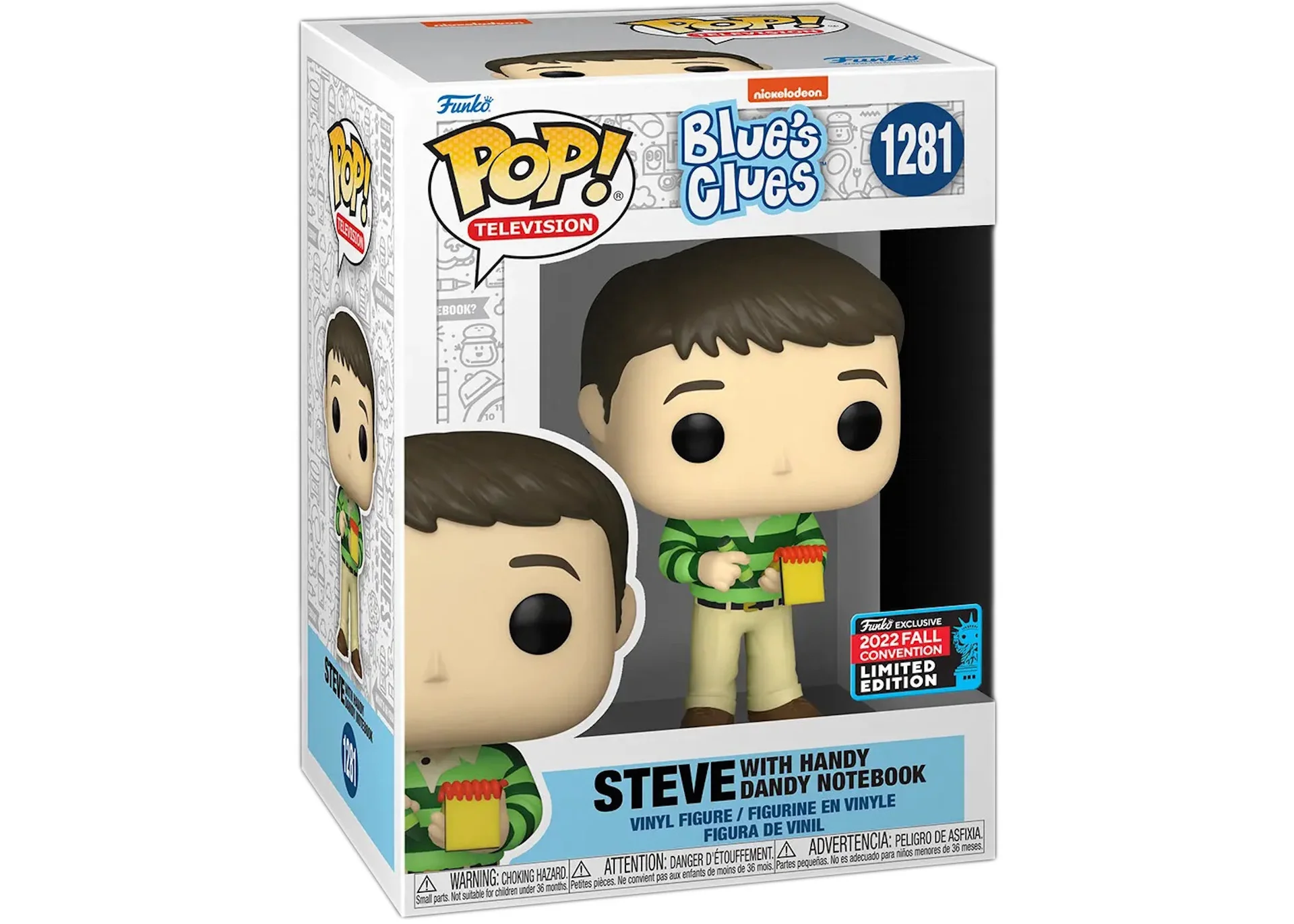 Figurka Funko POP Television Blue's Clues: Steve with Handy Dandy Notebook Convention Limited Edition 1281