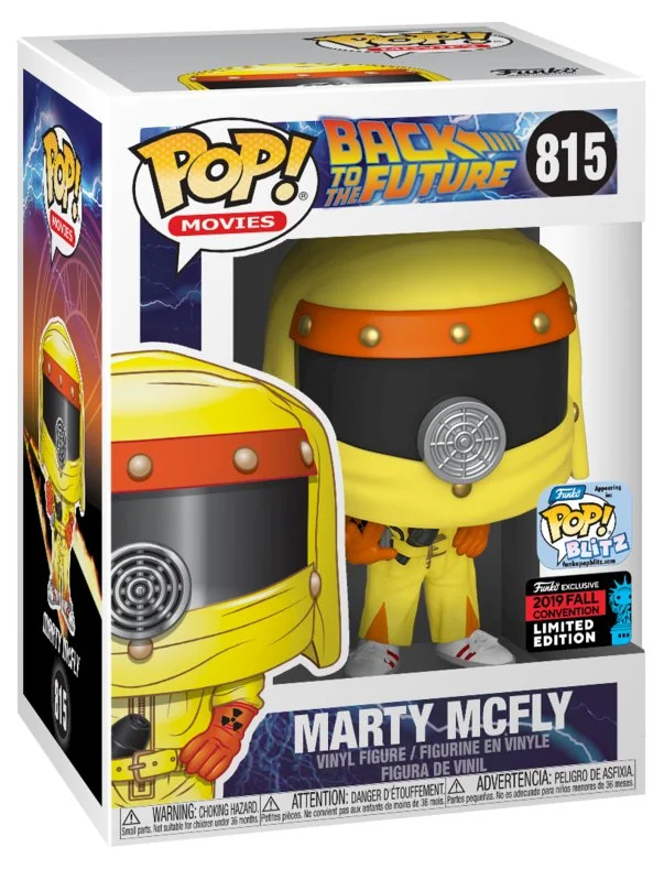 Figurka Back To The Future Funko POP Marty McFly Anti-Radiation Suit 815 Exc *Na zamówienie – zdjęcie 3