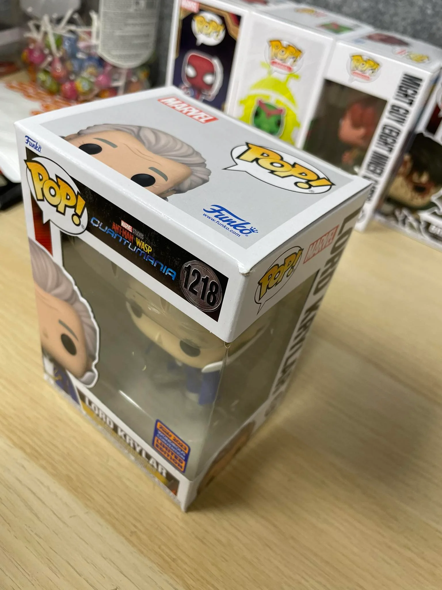 Funko POP! Ant-Man and the Wasp Quantumania Lord Krylar 2023 Wondrous Convention #1218 *Uszkodzony box