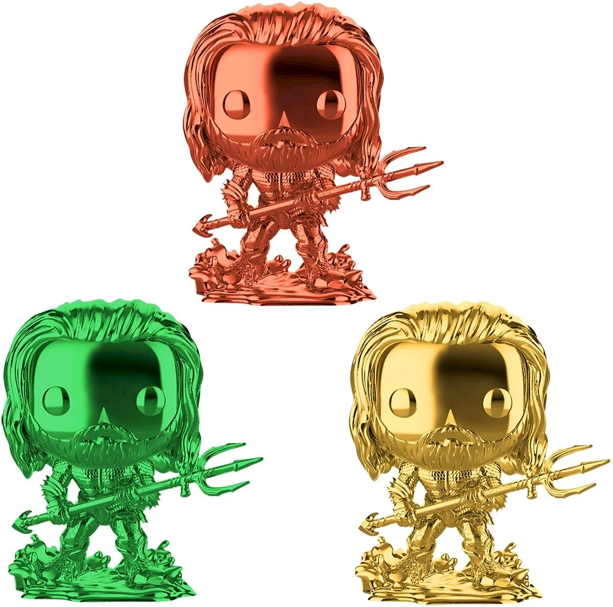 Figurka Aquaman Funko POP Arthur Curry in Hero Suit (3 PACK)