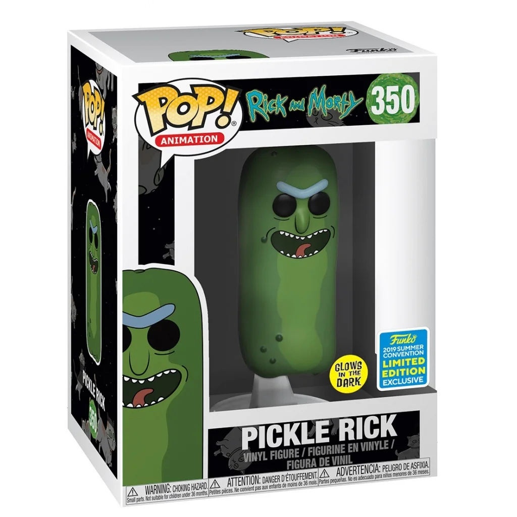 Funko POP! Rick and Morty Pickle Rick Glow Special Edition #350