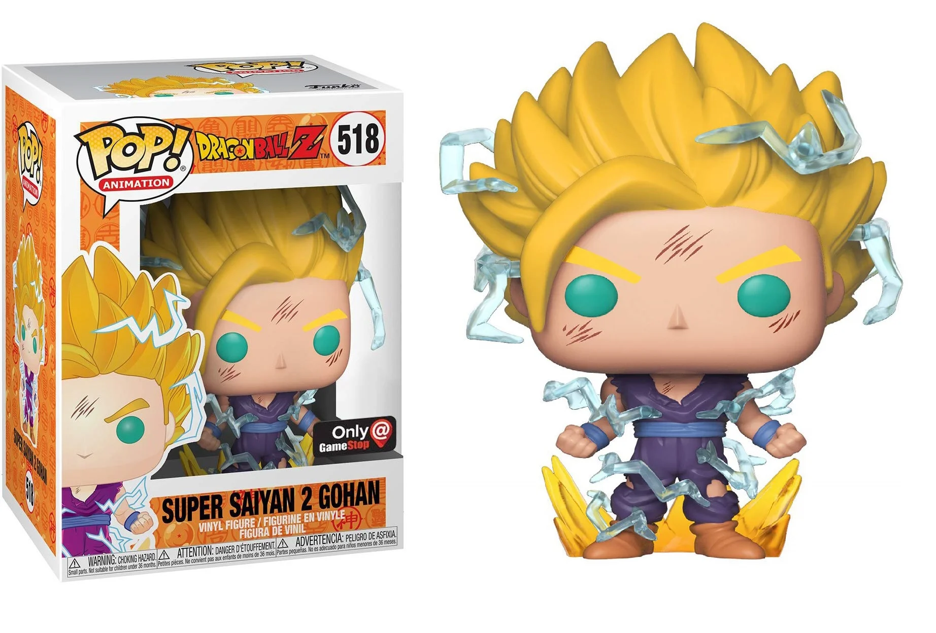 Figurka Funko POP! Dragon Ball Z Super Saiyan 2 Gohan 518 GameStop Exclusive *Na zamówienie