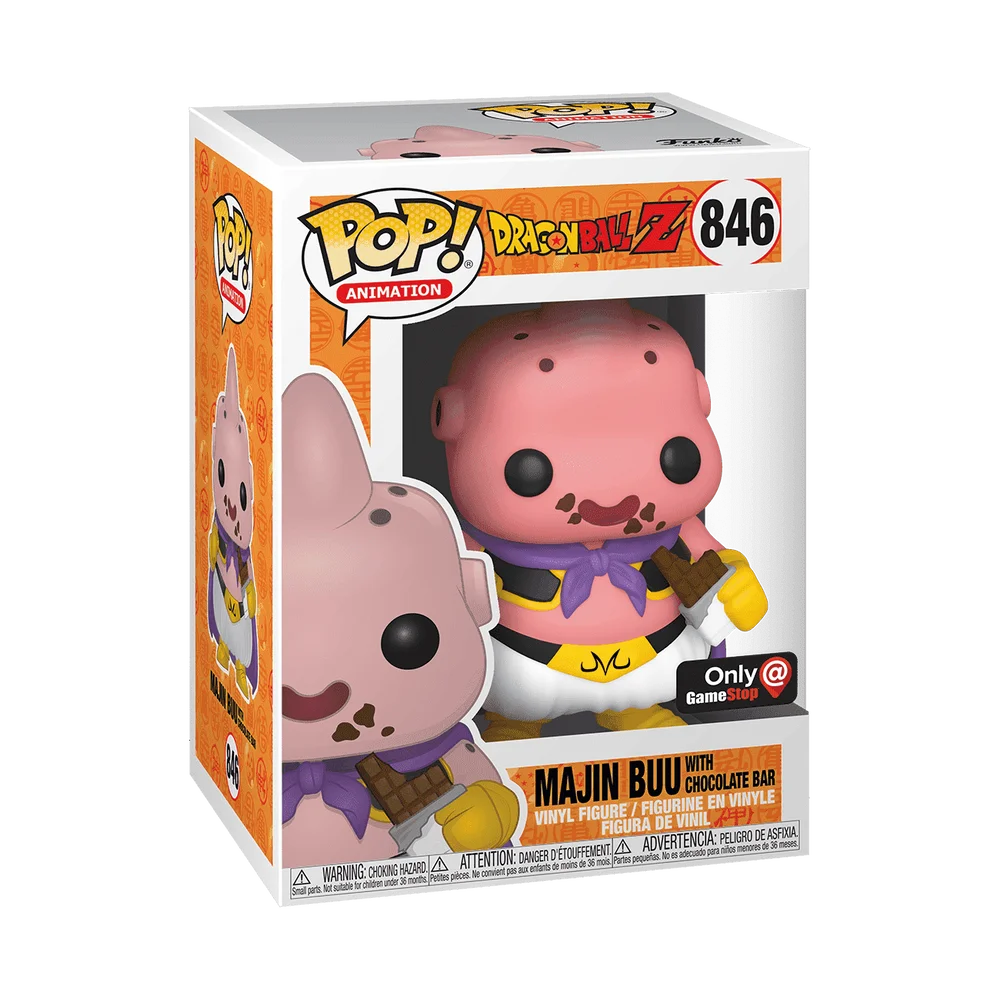 Funko POP! Dragon Ball N4S GSB: DBZ-MajinBuuW/Chocolate Bar(POP) 846 (Exclusive) *Na zamówienie