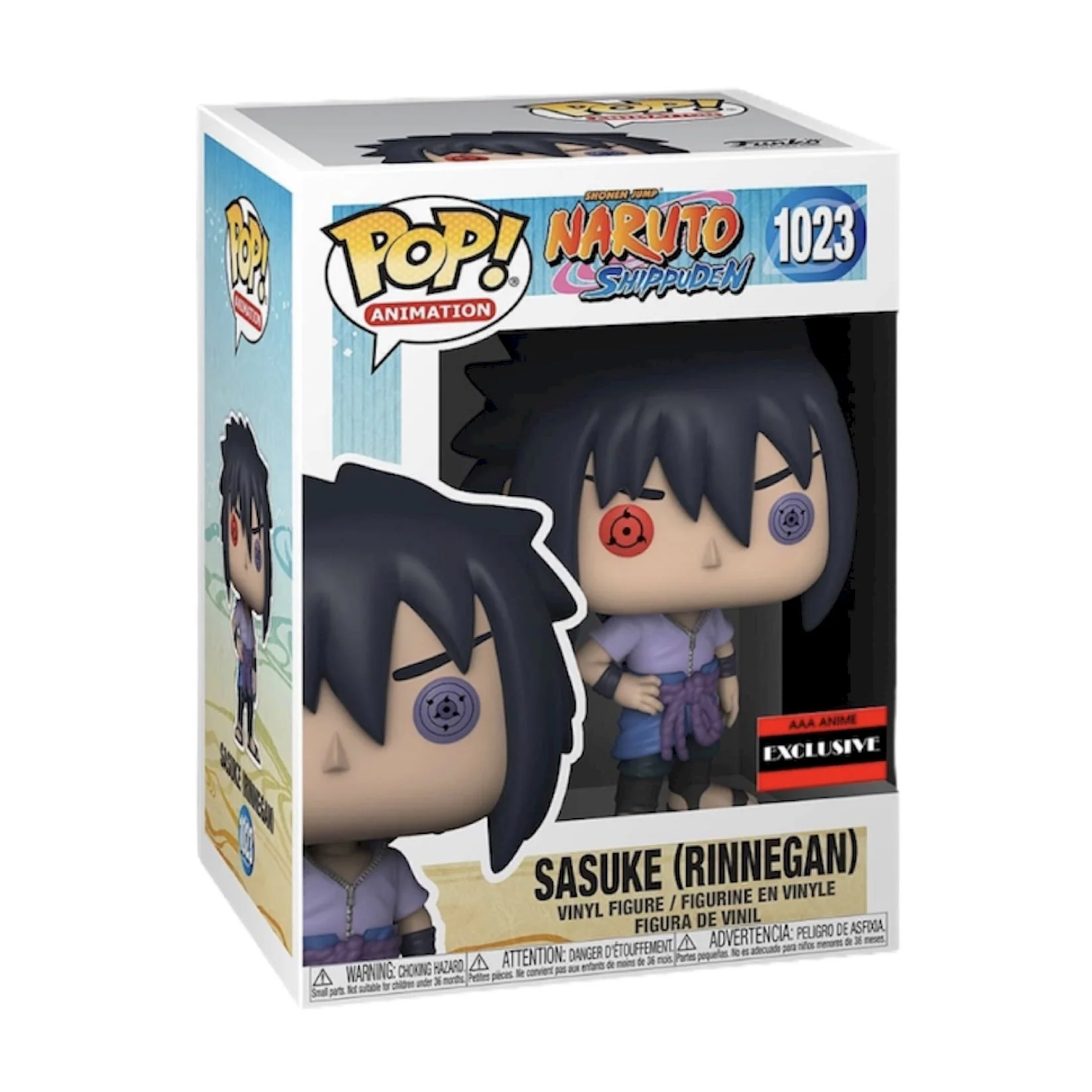 Figurka Funko POP Naruto Shippuden: Sasuke Rinnegan 1023 AAA Exclusive – zdjęcie 3
