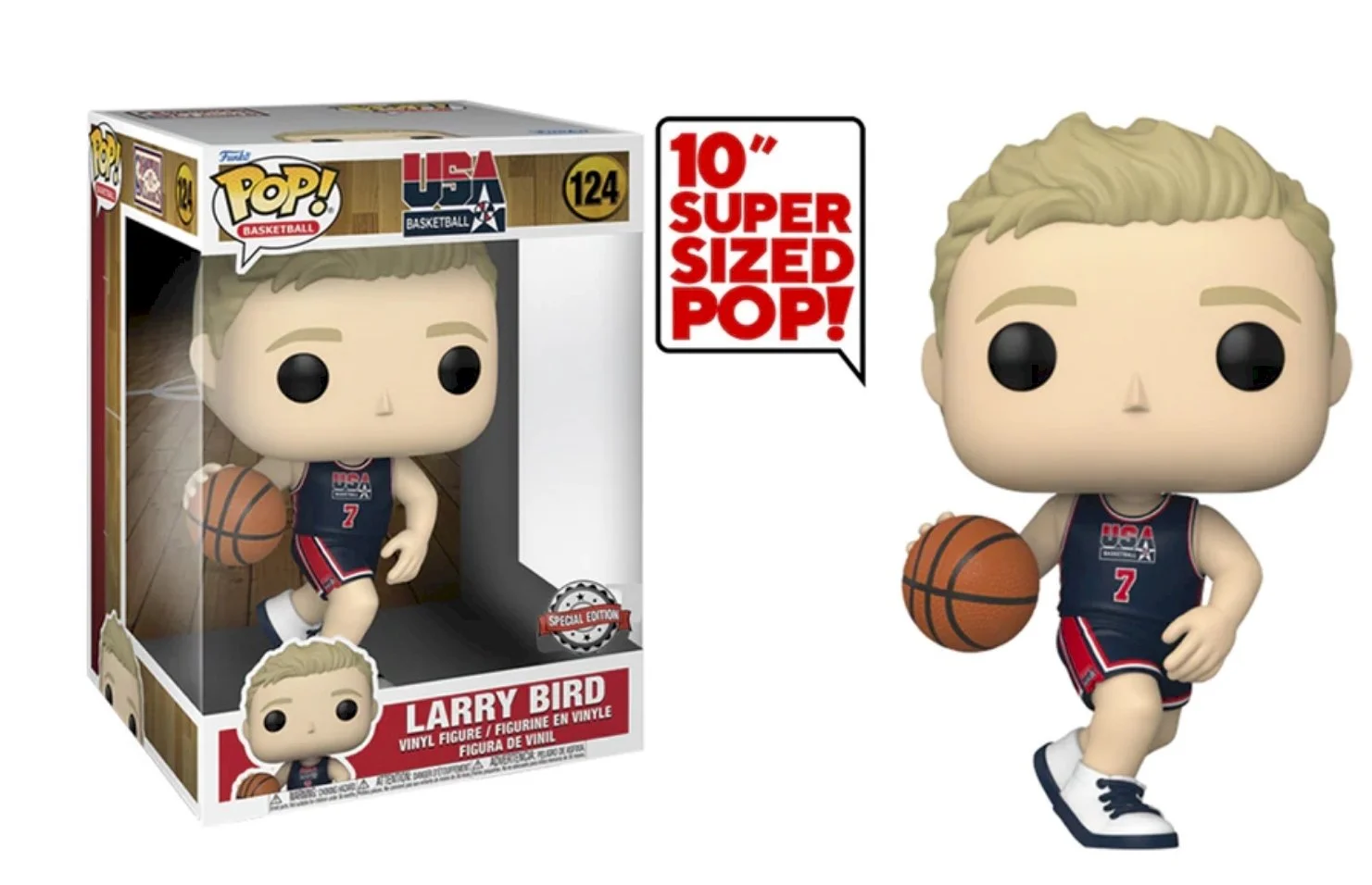 Figurka Funko POP NBA: Legends - Larry Bird 124 Exc 25 cm – zdjęcie 3