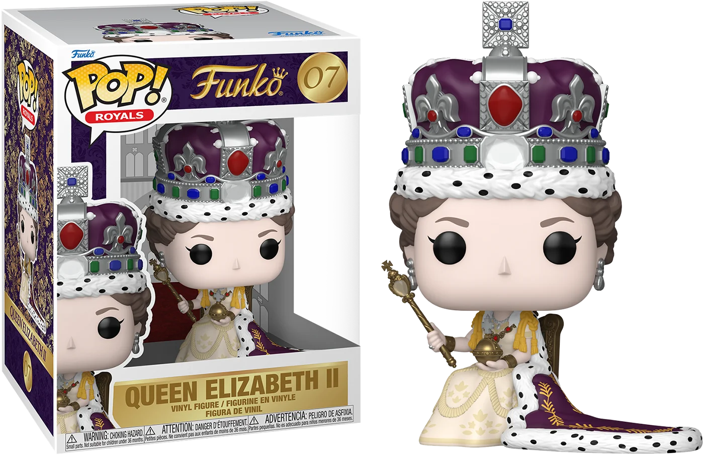 Figurka Funko POP! Royal Family - Queen Elizabeth II Coronation Pop! Premium Vinyl Figure #07