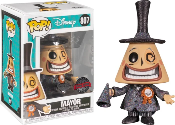 Figurka Funko POP Disney: The Nightmare Before Christmas -Mayor with Megaphone 807 Diamon Exc – zdjęcie 2