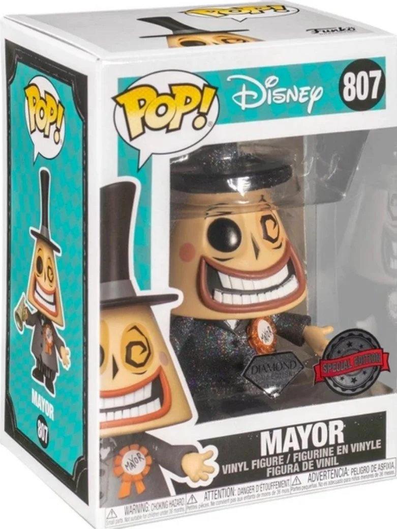 Figurka Funko POP Disney: The Nightmare Before Christmas -Mayor with Megaphone 807 Diamon Exc – zdjęcie 3