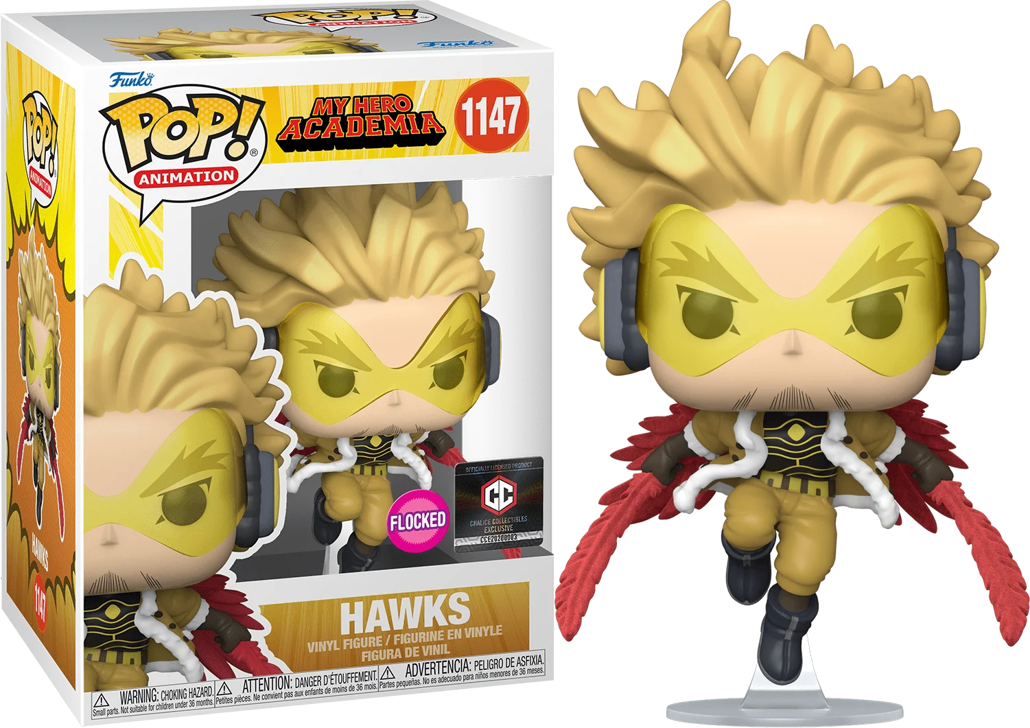 Figurka Funko POP! Animation My Hero Academia - Hawks (Flocked)(Chalice) #1147 *Na zamówienie