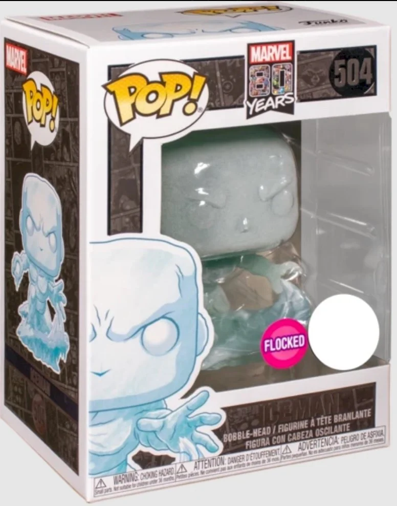 Figurka Funko POP! MARVEL: 80th Iceman 504 Flocked (Lekkie uszkodzenie)