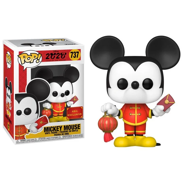 Funko POP! Disney Mickey Mouse (2020 Chinese New Year) Asia + protektor Special Edition #737