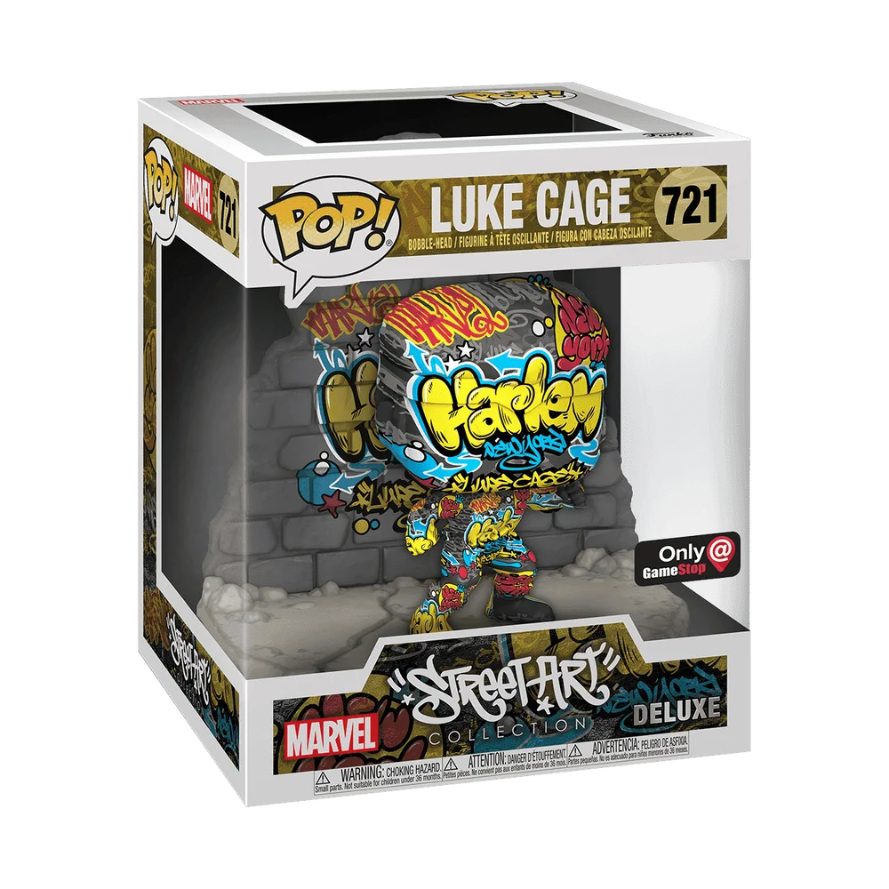 Funko POP! Marvel Deluxe:Marvel-Luke Cage(GraffitiDECO) 721 (Exclusive) *Na zamówienie