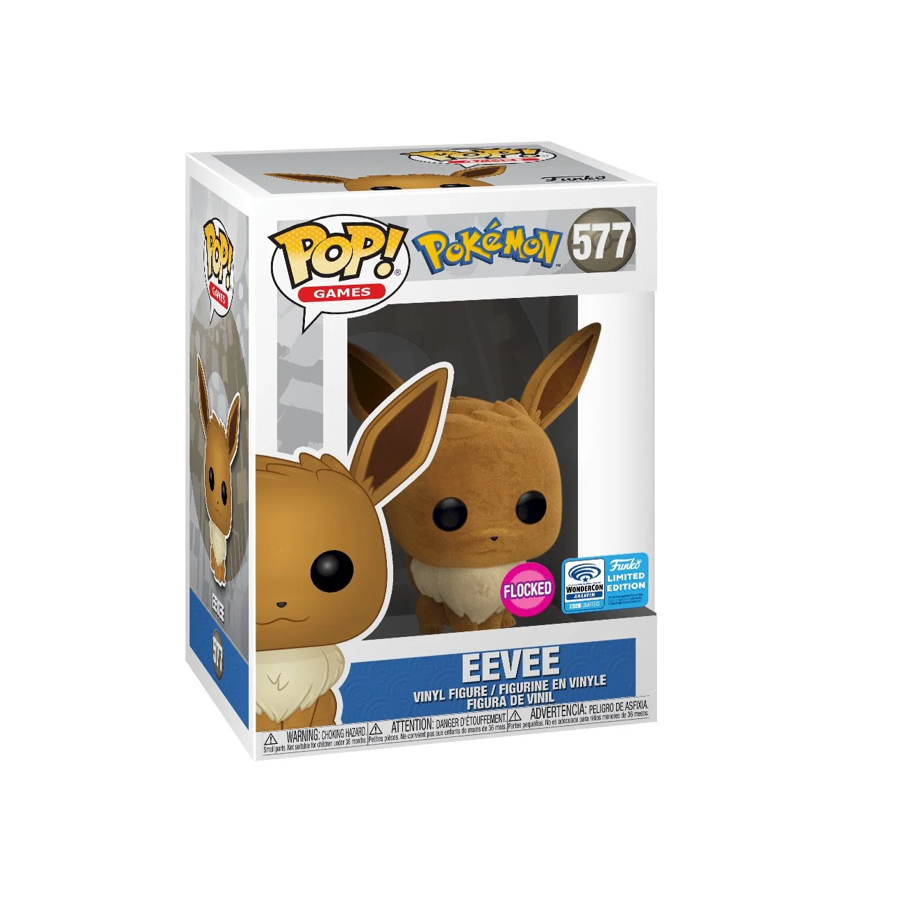 Figurka Pokemon Funko POP! Eevee Flocked 577 Exclusive *Na zamówienie – zdjęcie 3