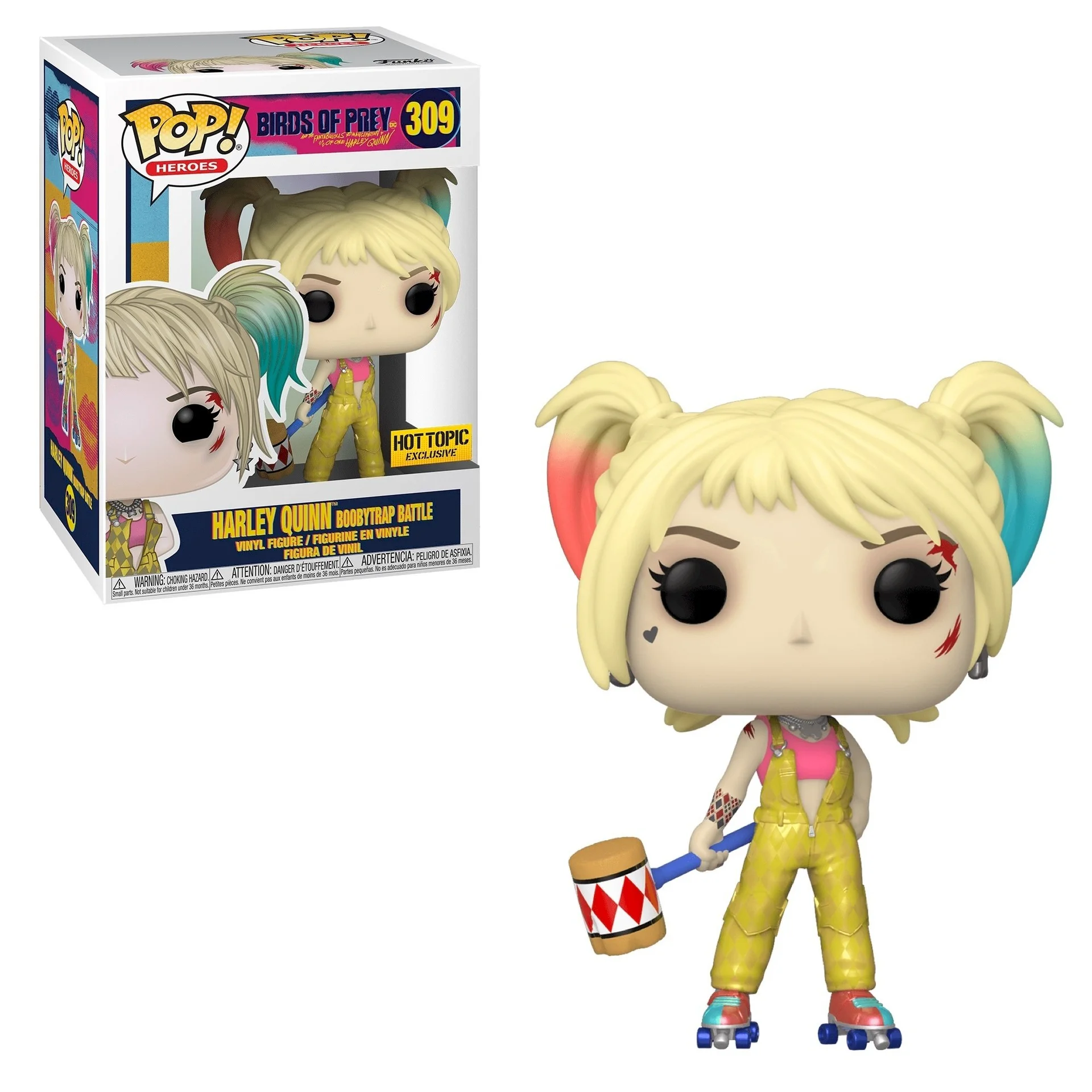 Figurka Birds of Prey Funko POP! Harley Quinn Boobytrap Battle 309 Hot Topic Exc *Na zamówienie – zdjęcie 2