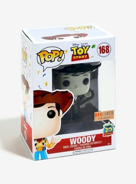 Figurka Funko POP Toy Story: Woody 168 (Black & White) BoxLunch Exclusive *Na zamówienie – zdjęcie 3