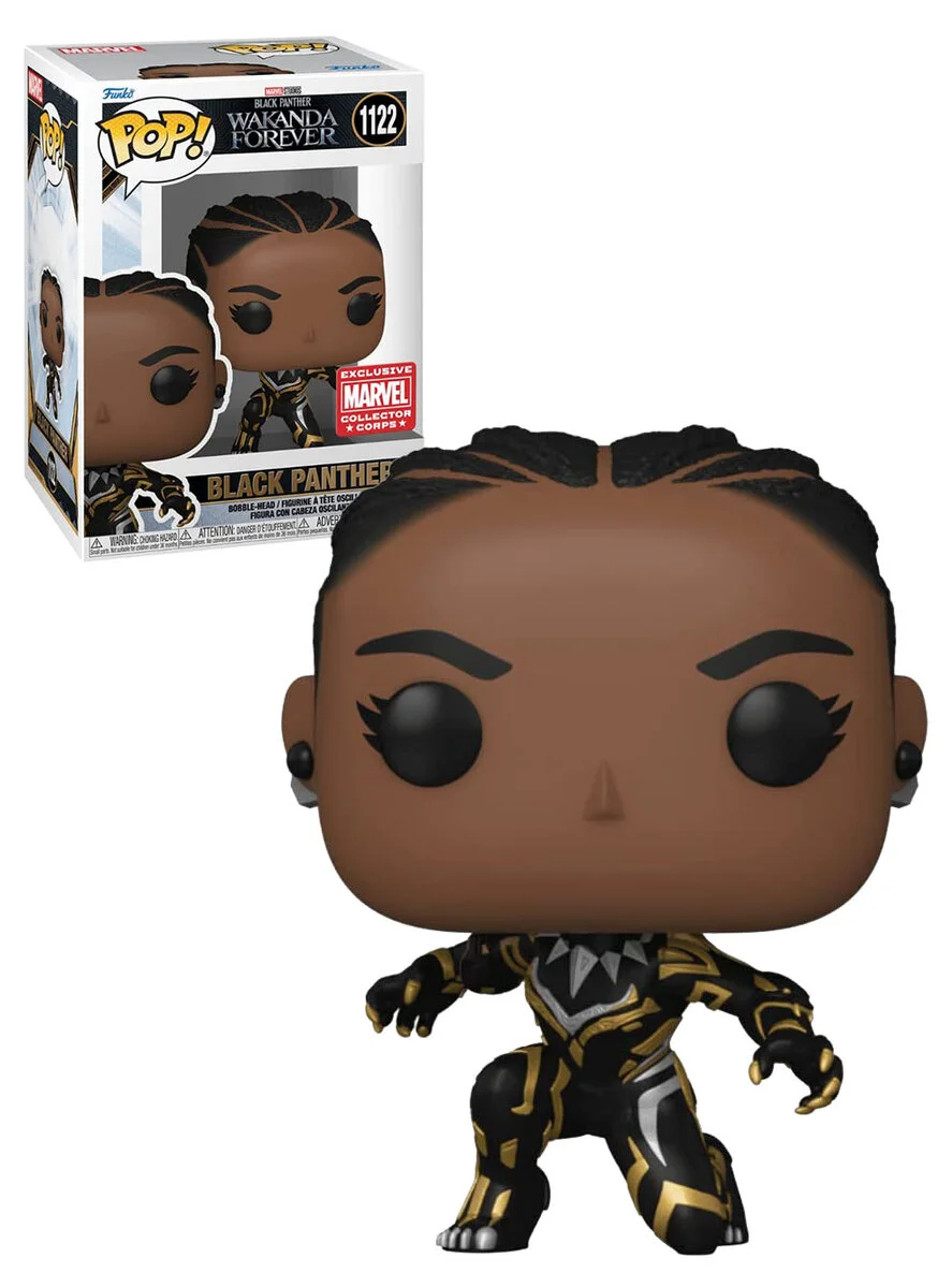 Figurka Funko POP Marvel Black Panther Wakanda Forever: Black Panther 1122 (Unmasked) Stan boxa 8-8,5/10
