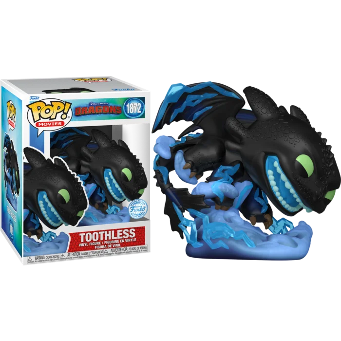 Funko POP! How to Train Your Dragon - Toothless with Lightning Premium Special Edition #1872