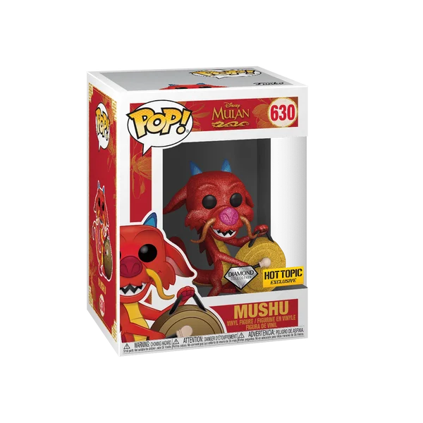 Funko POP! Disney Disney: Mulan - Mushu w/Gong (DGLT) 630 (Exclusive) *Na zamówienie