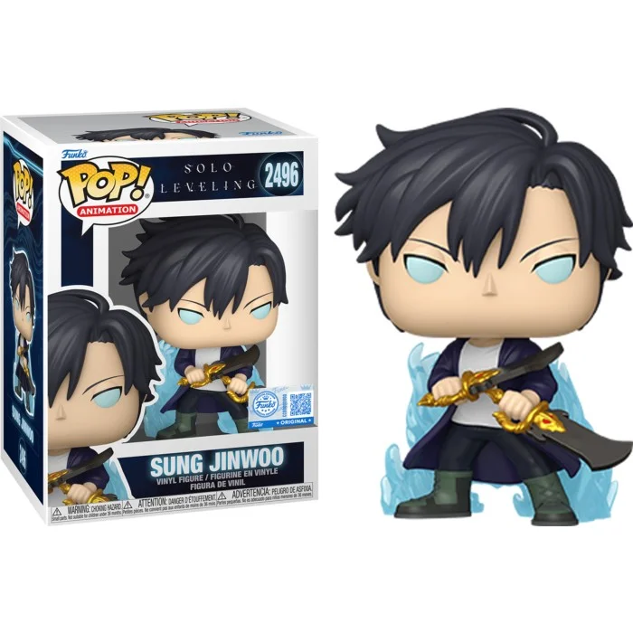 Funko POP! Solo Leveling - Sung Jinwoo (Blue Aura) Special Edition #2496