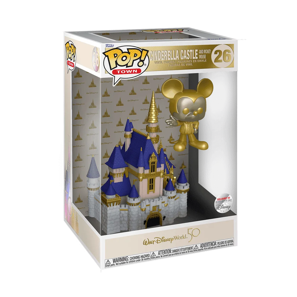 Funko POP! Disney Town: WDW50- Castle & Mickey(GD) 26 (Exclusive) *Na zamówienie