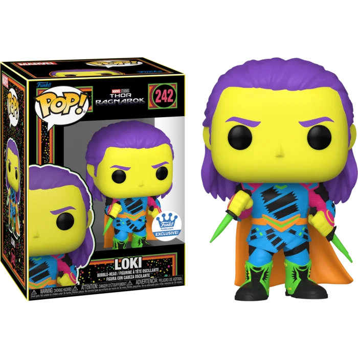 Figurka Funko POP Thor 3: Ragnarok - Loki Blacklight 242