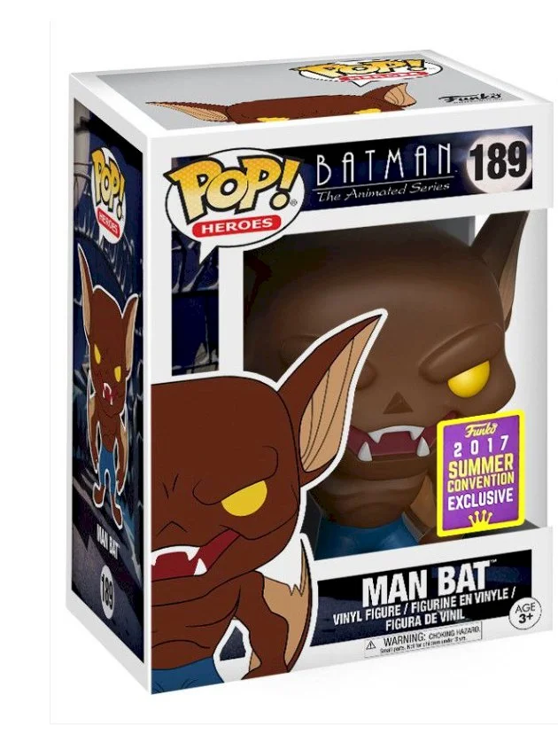 Figurka Funko POP! Batman The Animated Series Man Bat brak nalepki #189 – zdjęcie 3