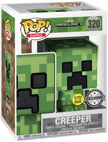 Figurka Funko POP! Minecraft - Creeper Glow Exclusive #320 *Uszkodzony box