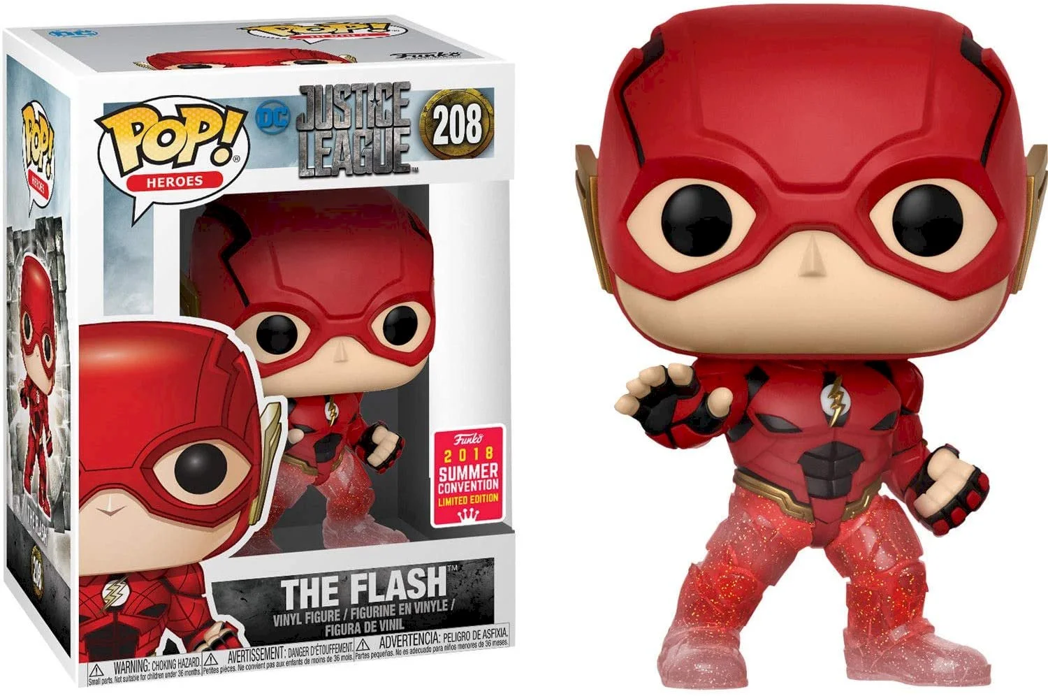 Figurka Justice League Funko POP  the Flash 208 (2018 Summer Convention Exclusive) *Na zamówienie