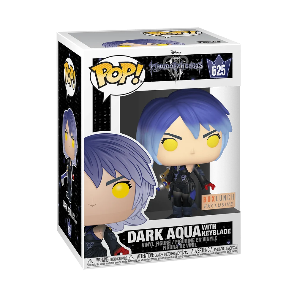 Funko POP! Kingdom Hearts Disney: KH3 S2 - Dark Aqua w/Keyblade Pop! Vinyl Kingdom Hearts 3 S2 625 (Exclusive) *Na zamów